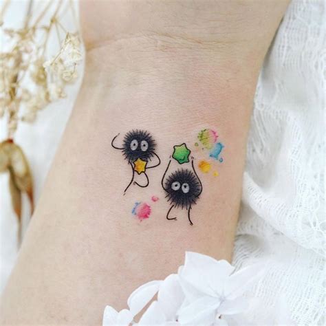 30 Cute & Adorable Soot Sprite Tattoo Ideas